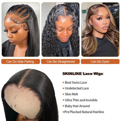 250% Burmese Curly 13x6 HD Lace Frontal Wigs Deep Parting Ultra Fitted Human Hair HD Full Frontal Water Wave Wigs Burmese Wave