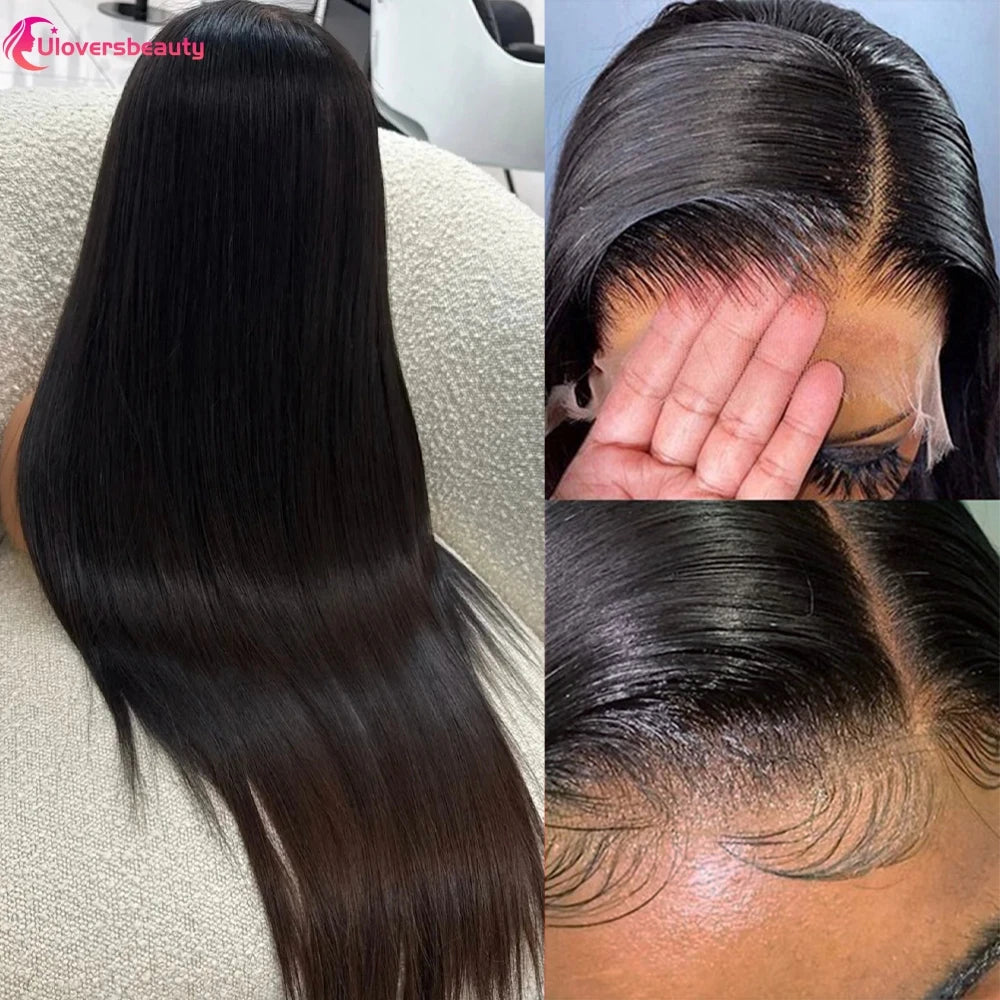 13x4 HD Lace Human Hair Wig Brazilian Straight Human Hair Wigs Glueless Wig Human Hair 22 30 32 34Inch Human Hair Wigs For Woman